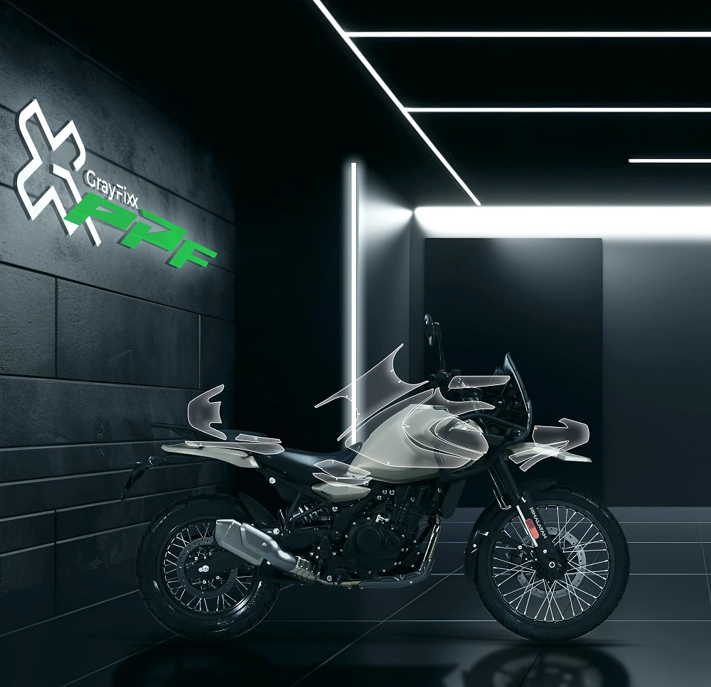 Pre Cut PPF For Himalayan 450 | 7.5 Mil Clear Gloss TPU Paint Protection Film | Himalayan 450 PPF